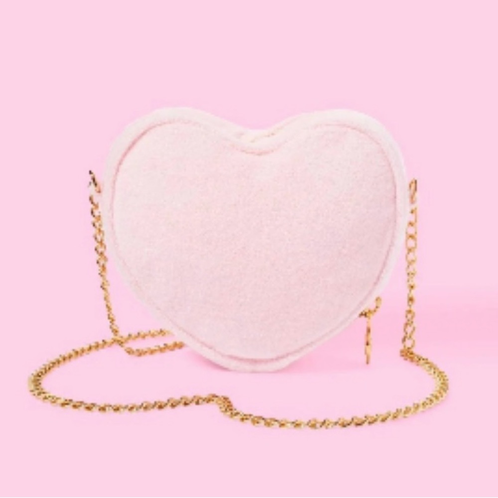 STONEY CLOVER LANE TERRY CLOTH HEART CROSSBODY